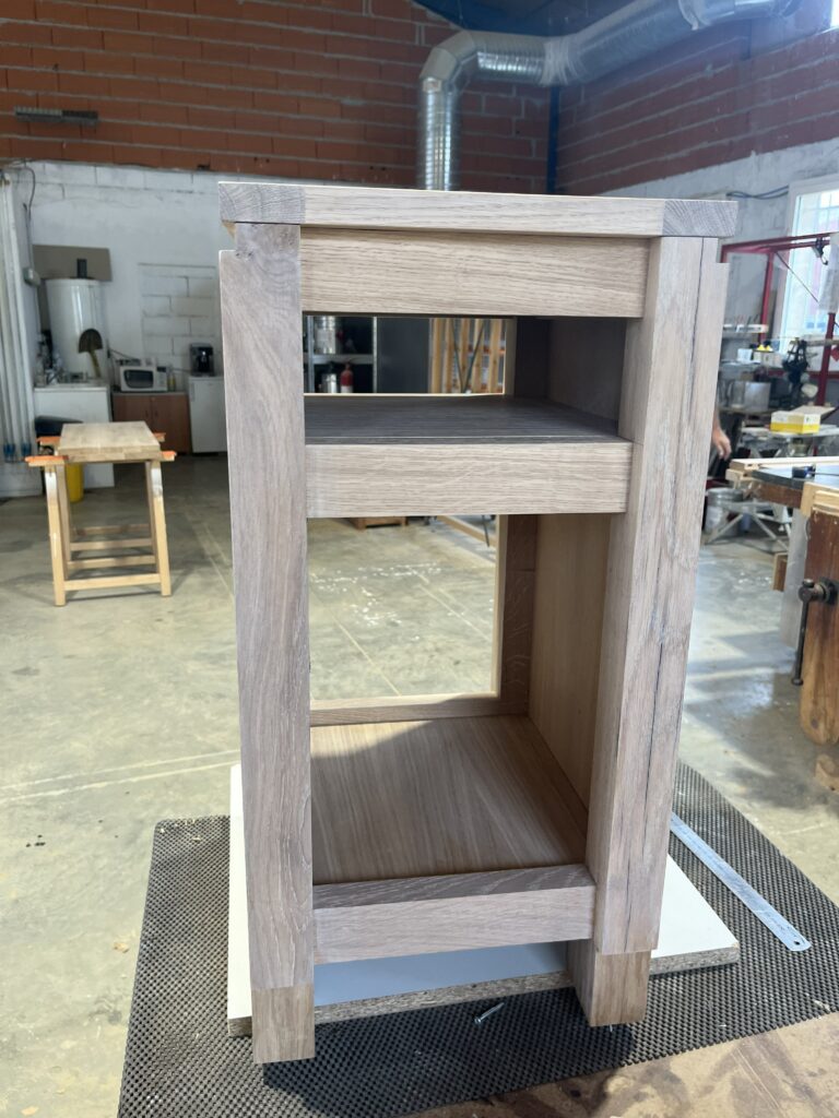 Commode d'entrée en chêne 