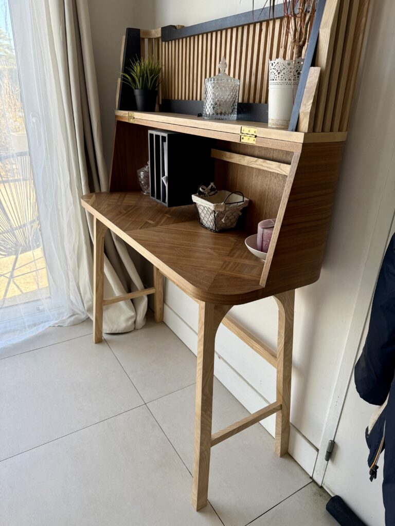 Bureau Bureau sur mesure en noyer et frêne